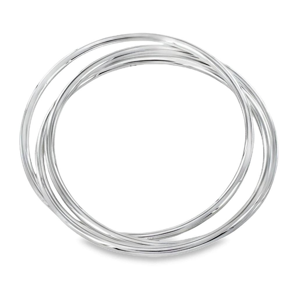 Sterling Silver Triple Bangle - Reeves & Reeves