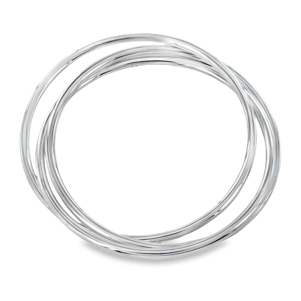 Sterling Silver Triple Bangle - Reeves & Reeves
