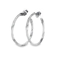 Sterling Silver Twister Hoop Earrings - Reeves & Reeves