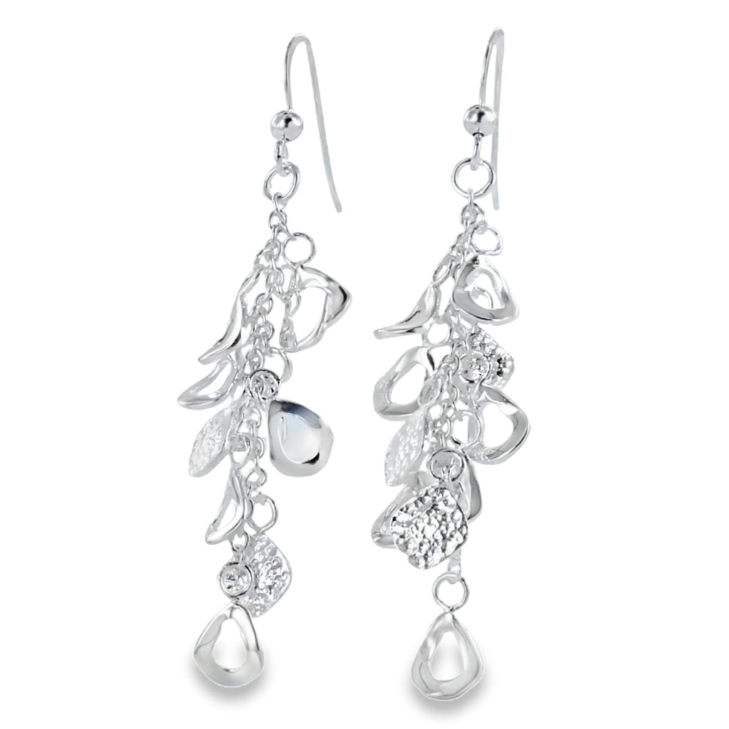 Sterling Silver Waterfall Hook Earrings - Reeves & Reeves