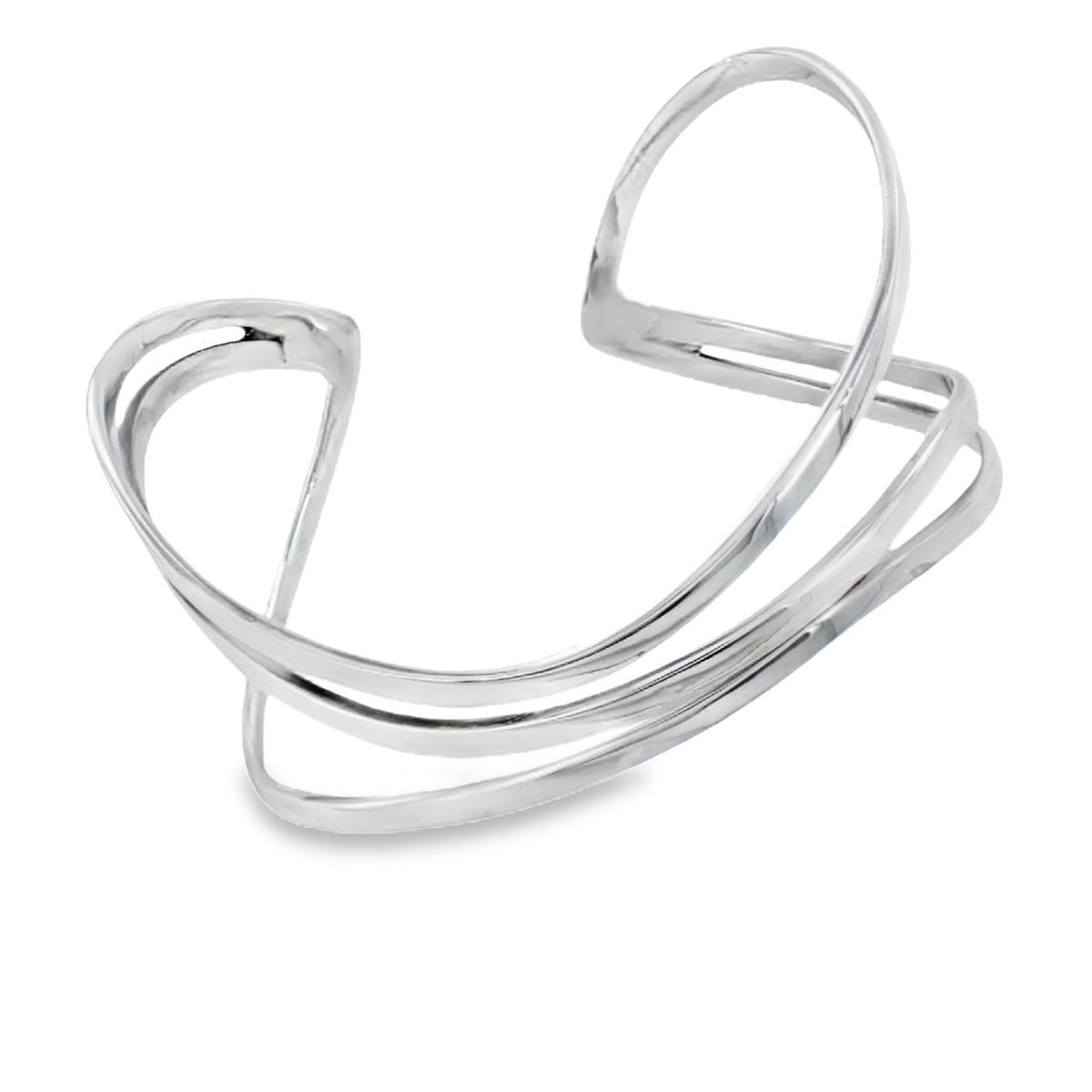 Sterling Silver Waving Cuff Bracelet - Reeves & Reeves