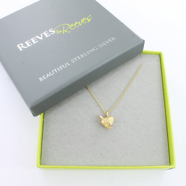Sterling Silver Wren Necklace - Reeves & Reeves