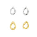 Tear Drop Sterling Silver Stud - Reeves & Reeves