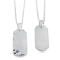 Textured Dog Tag Pendant - Reeves & Reeves