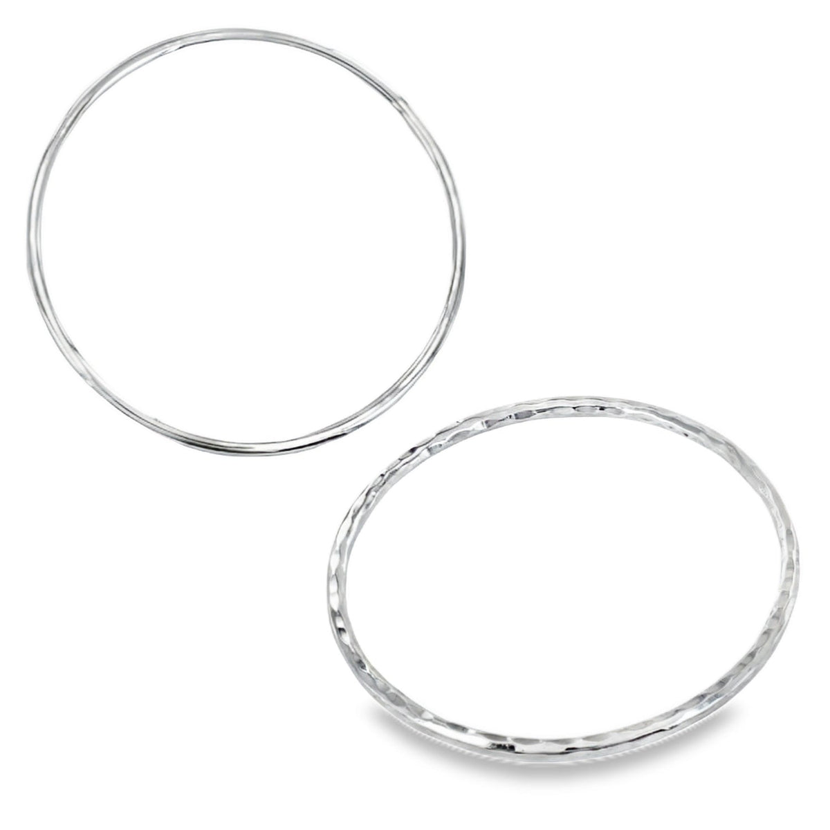Textured Sterling Silver Alice Bangle - Reeves & Reeves
