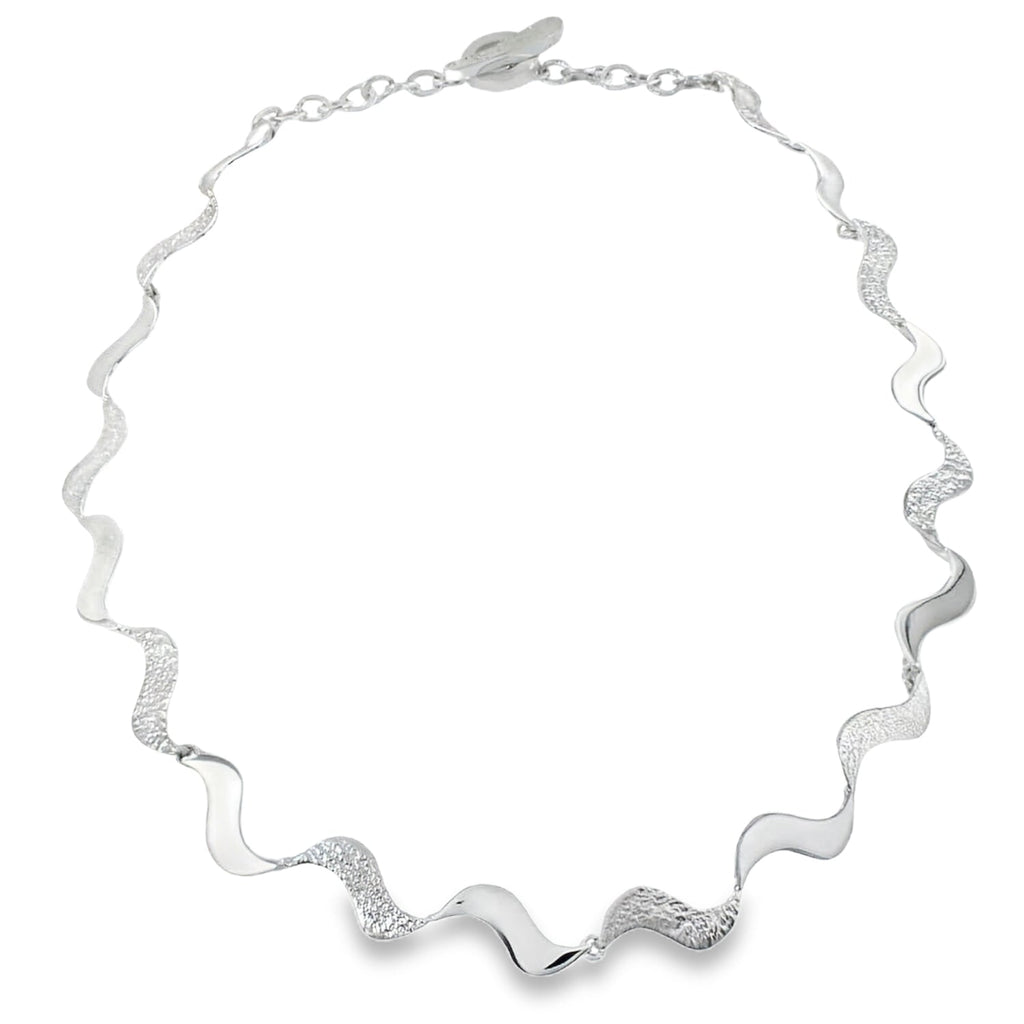 Textured Wave Necklace - Reeves & Reeves