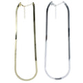 Two Snake Chains, one in silver and one in gold plate with adjustable clasp.