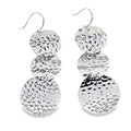 Three Coins Sterling Silver Drop Earrings - Reeves & Reeves