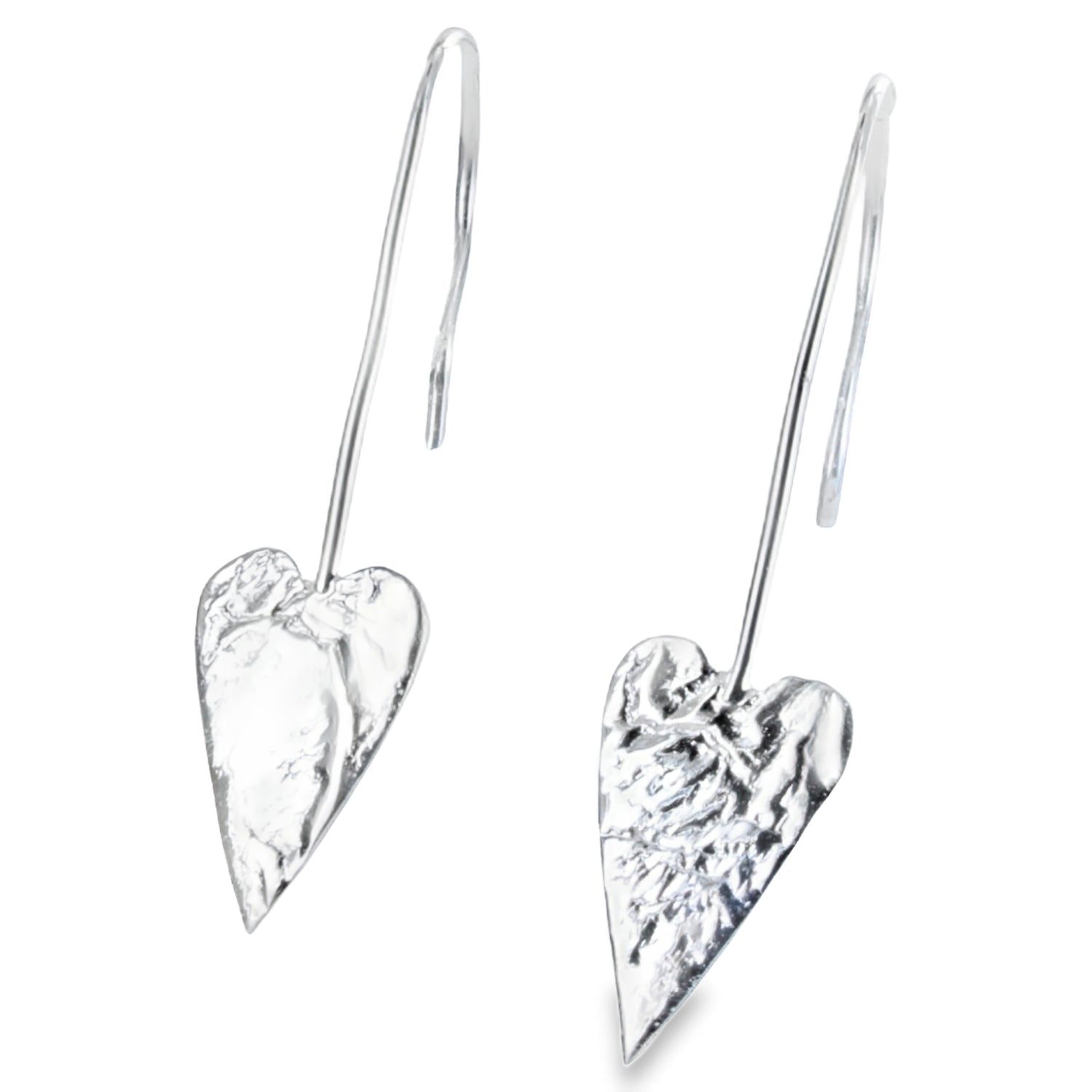 Trio of Hearts Sterling Silver Drop earrings - Reeves & Reeves