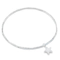 Trio of Stars Sterling Silver Bangle - Reeves & Reeves