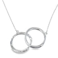 Twin Ring Sterling Silver Necklace - Reeves & Reeves