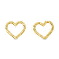 Twisted Heart Stud Earrings - Reeves & Reeves