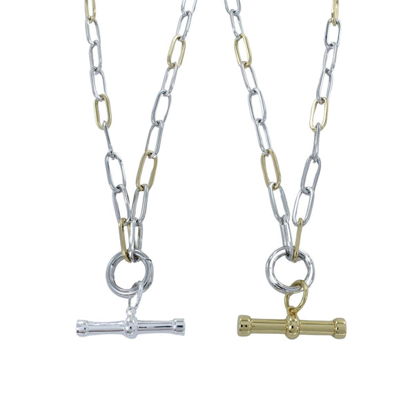 Two Tone Cleo Necklace - Reeves & Reeves