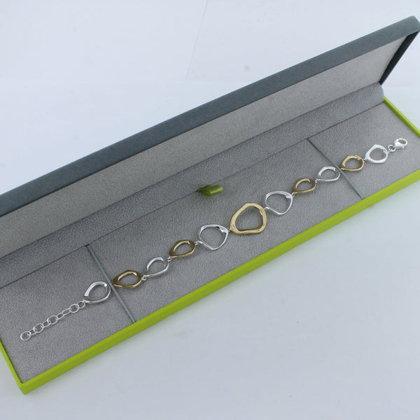 Two Tone Ringlets Bracelet - Reeves & Reeves
