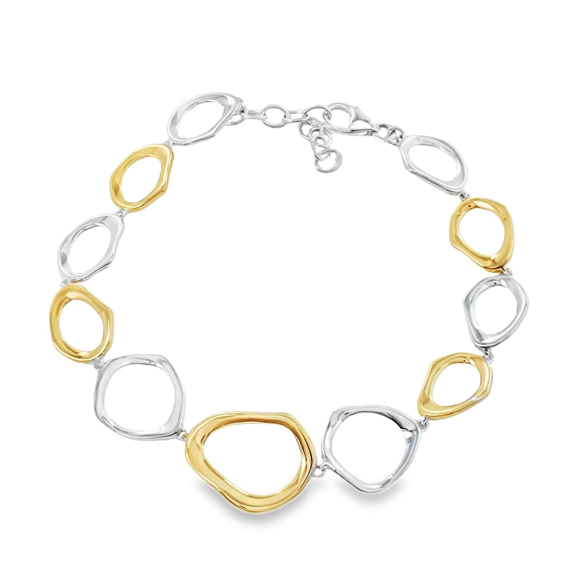 Two Tone Ringlets Bracelet - Reeves & Reeves