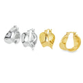 Wide Swoosh Hoop Earrings - Reeves & Reeves