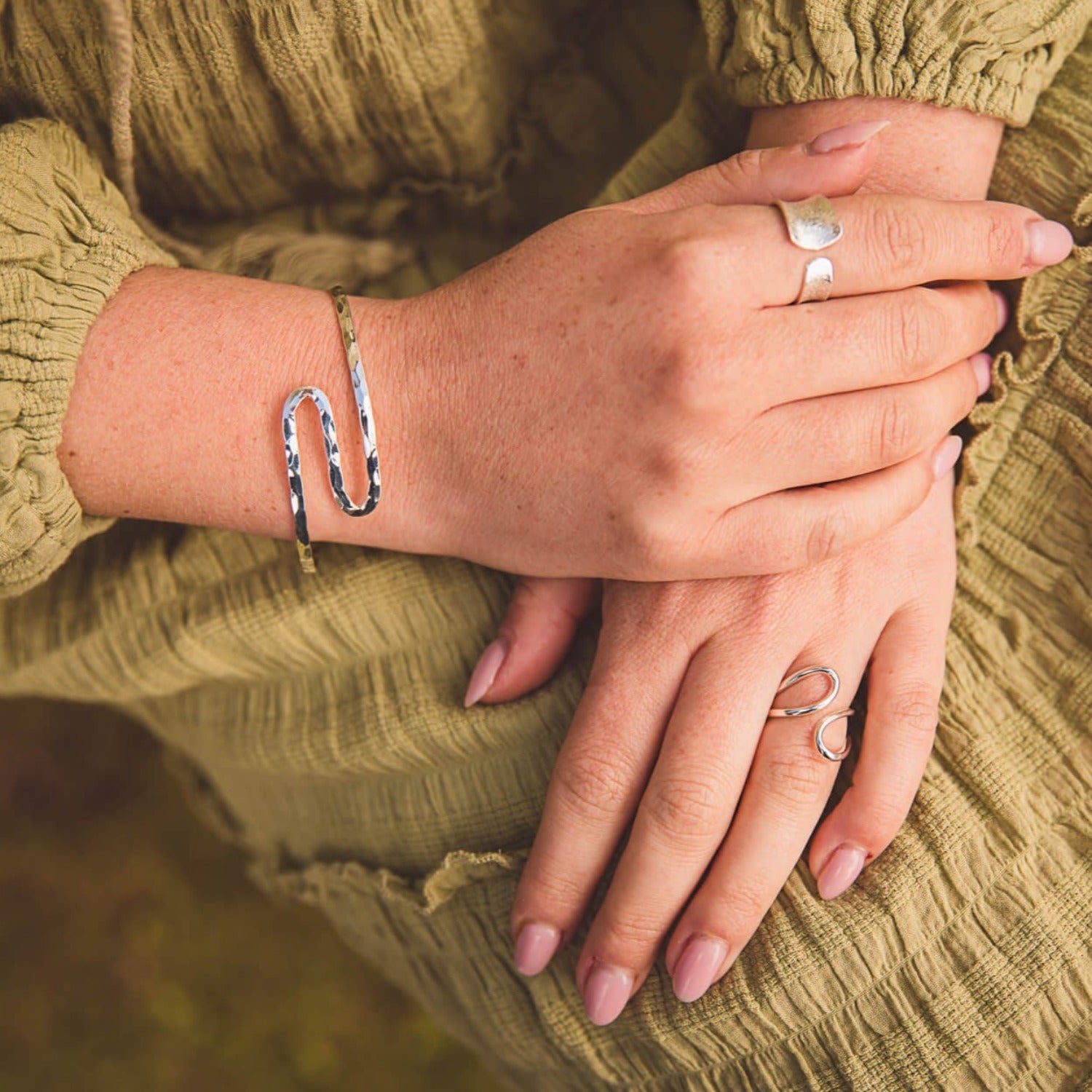 Zig Zag Cuff Bracelet - Reeves & Reeves