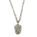14K Solid Gold and Diamond Acorn Necklace - Reeves & Reeves