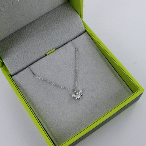 14K Solid Gold and Diamond Bee Necklace - Reeves & Reeves