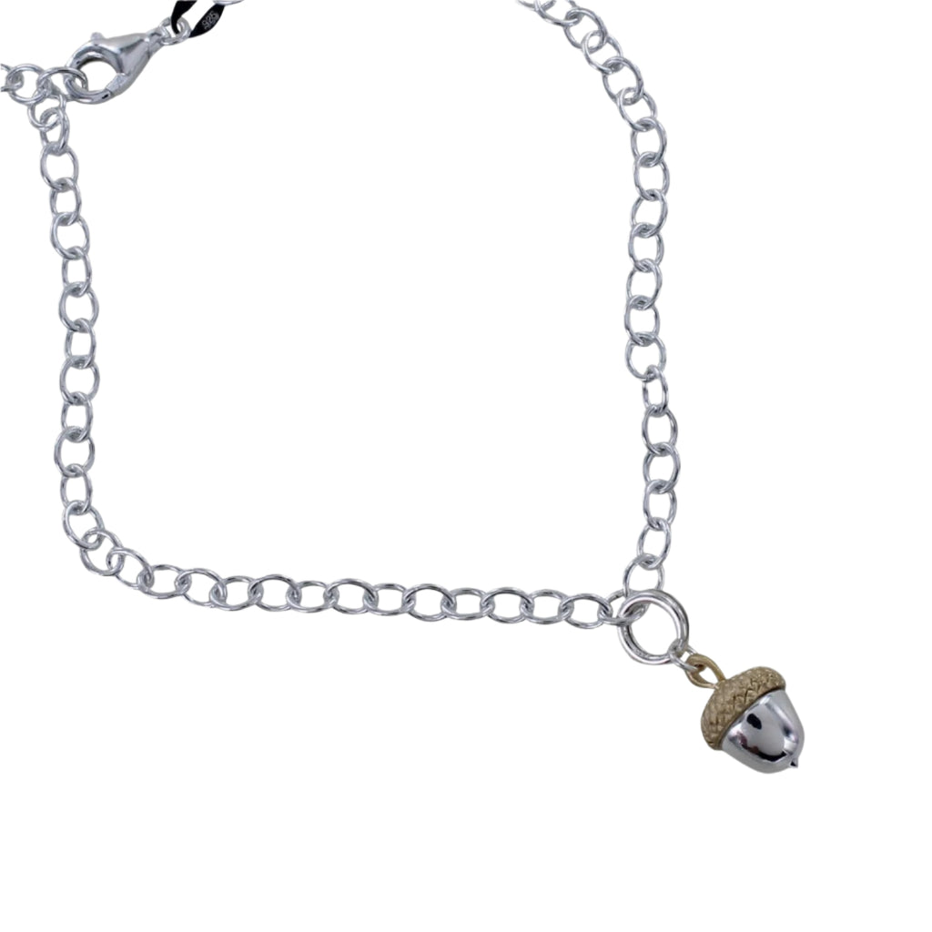 Acorn Sterling Silver Charm - Reeves & Reeves