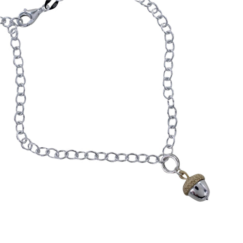 Acorn Sterling Silver Charm - Reeves & Reeves
