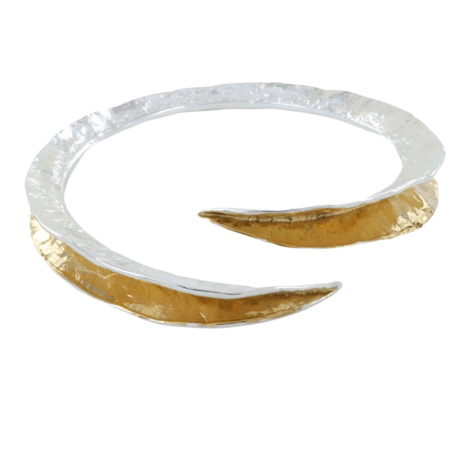 Adjustable Sterling Silver Shimmer Bangle - Reeves & Reeves