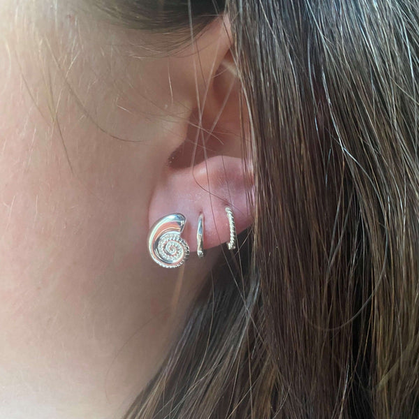 Ammonite Stud Earrings - Reeves & Reeves
