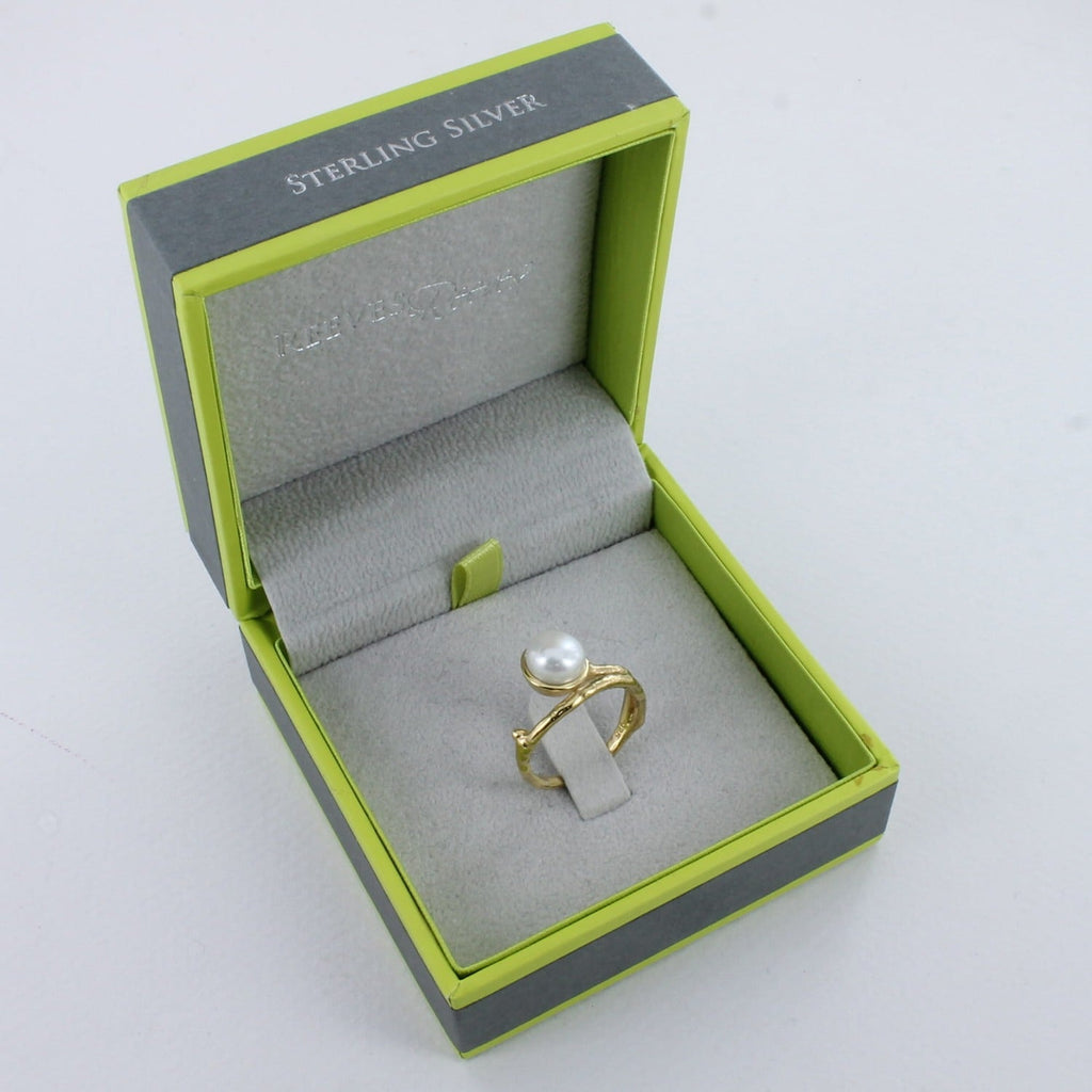 Bark and Pearl Ring - Reeves & Reeves