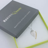 Beech Leaf Necklace in Sterling Silver - Reeves & Reeves