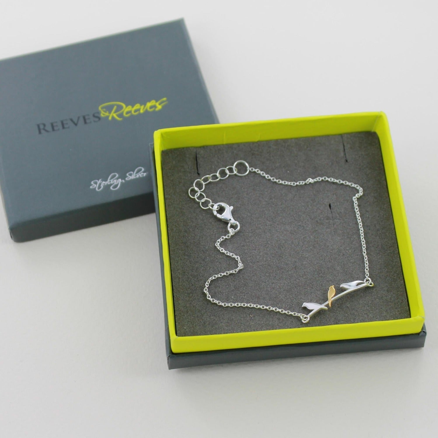 Birds On A Wire Sterling Silver Bracelet - Reeves & Reeves