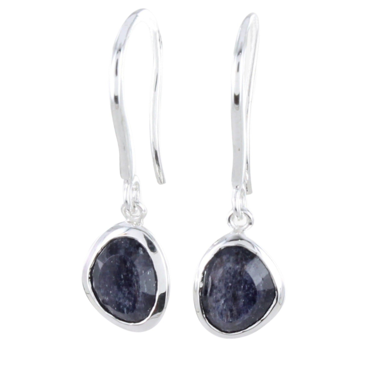 Birthstone Sterling Silver Drop Earrings - Reeves & Reeves