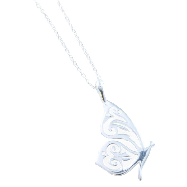 Butterfly Necklace in Sterling Silver - Reeves & Reeves