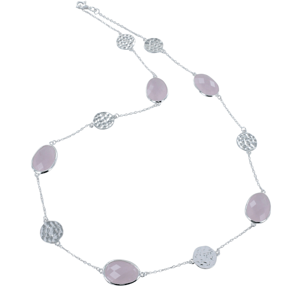 Candy Five Stone Sterling Silver Necklace - Reeves & Reeves