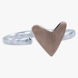 Cariad Sterling Silver Heart Ring - Reeves & Reeves