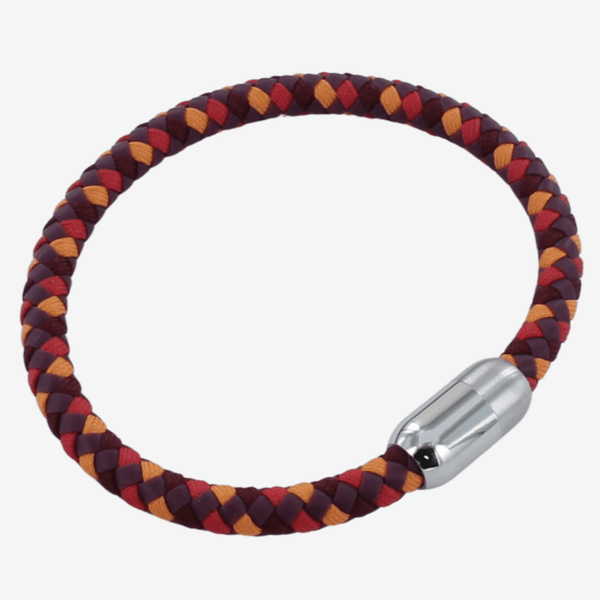 Casino Leather and Stainless Steel Bracelet - Reeves & Reeves