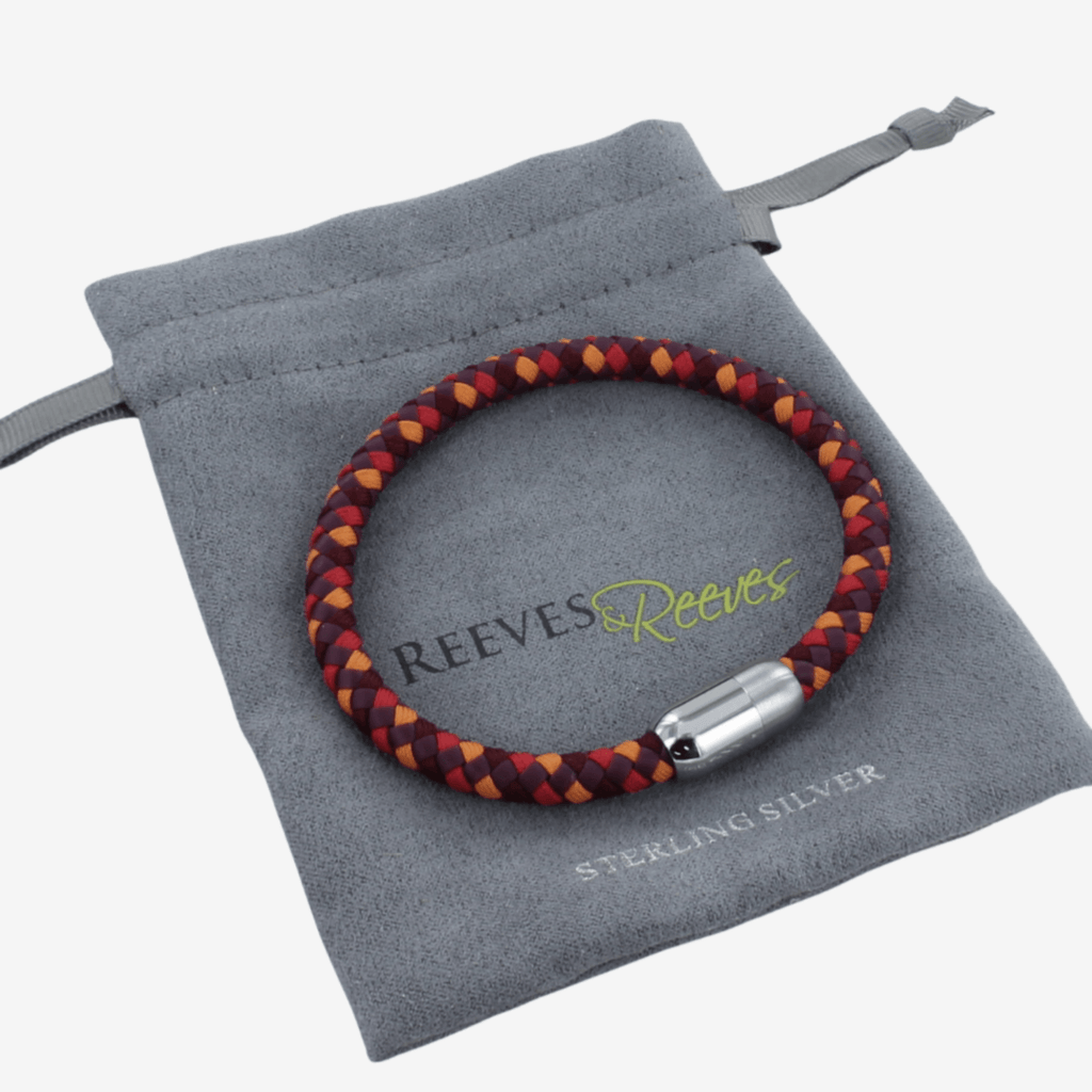 Casino Leather and Stainless Steel Bracelet - Reeves & Reeves