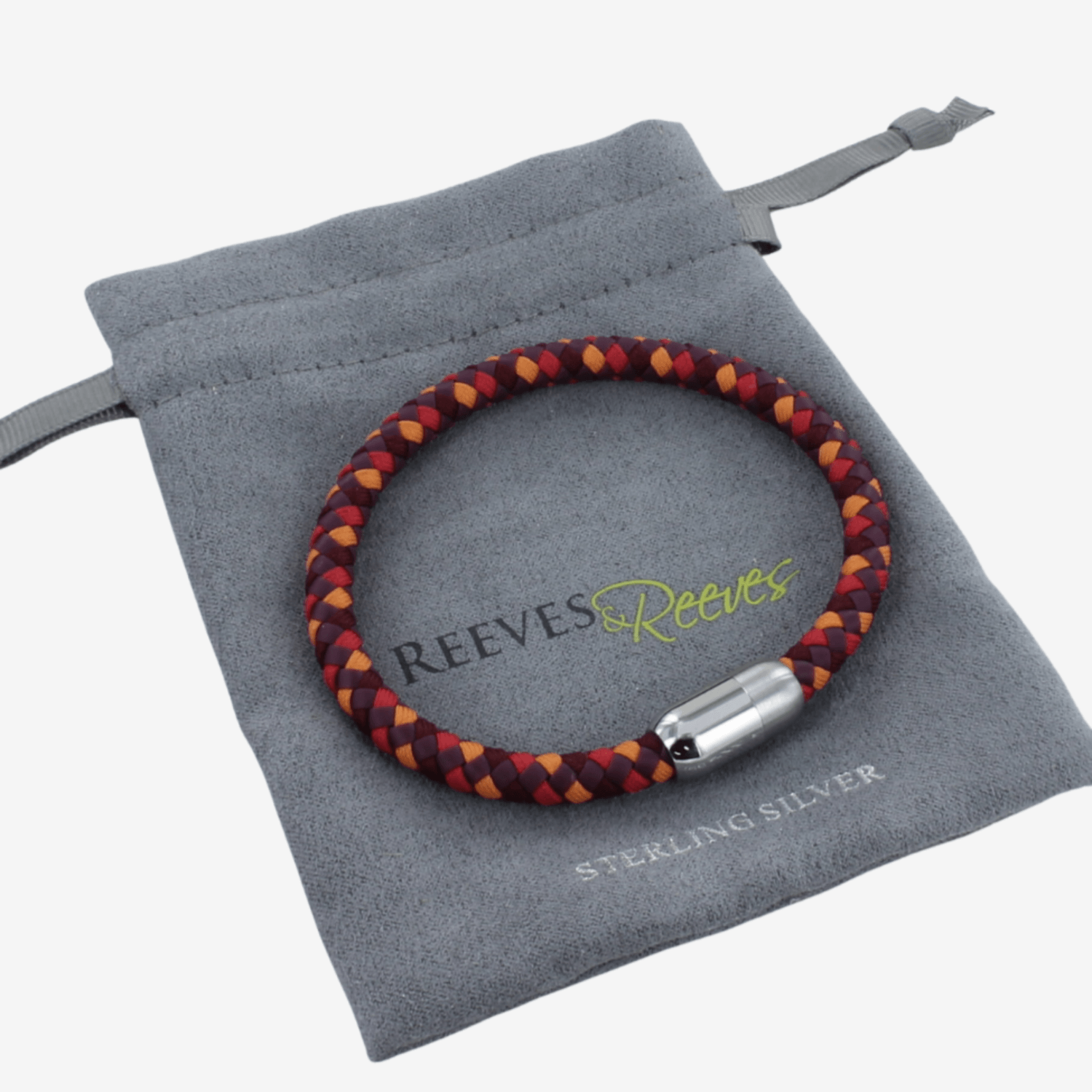 Casino Leather and Stainless Steel Bracelet - Reeves & Reeves