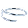 Chunky Sterling Silver Skelter Bangle - Reeves & Reeves