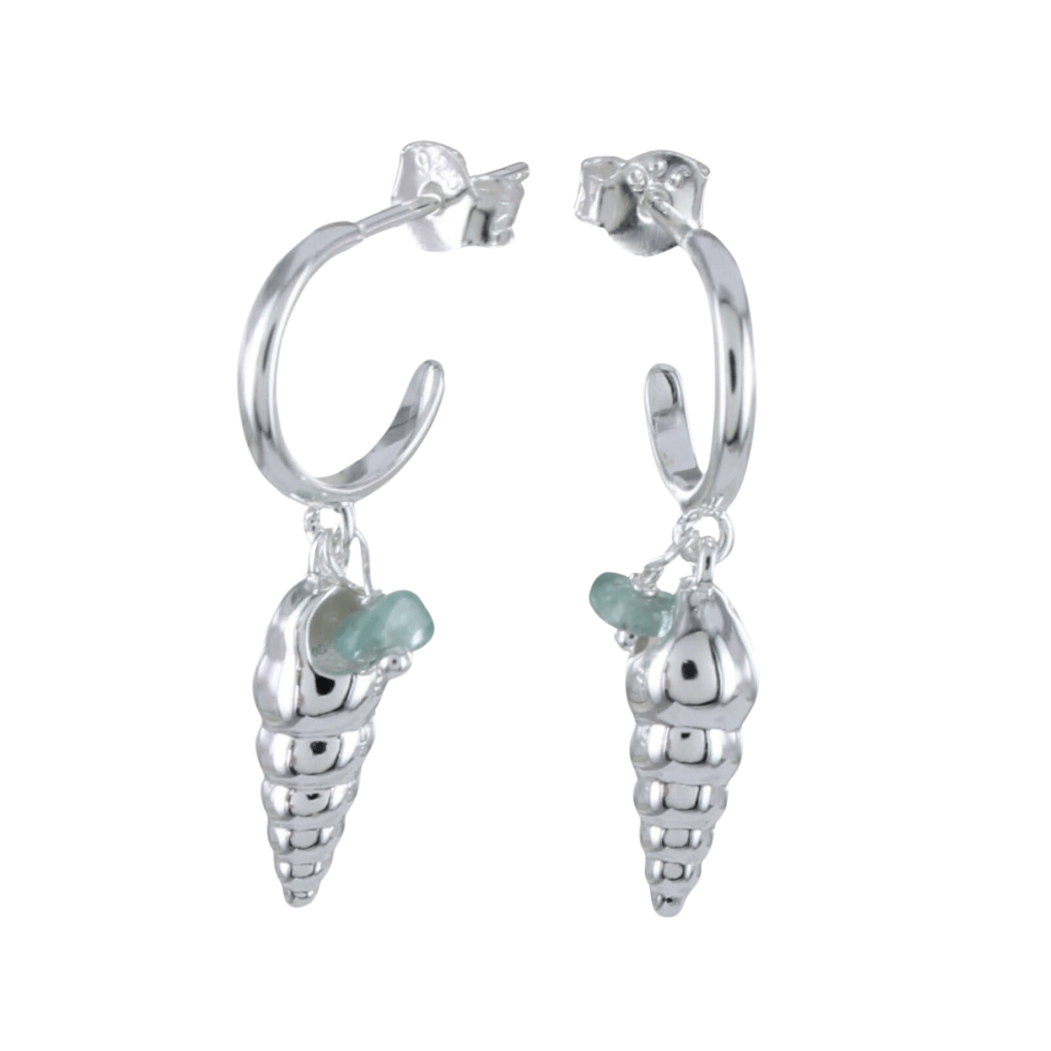 Conch Shell and Aqua Drop Earrings – Reeves & Reeves