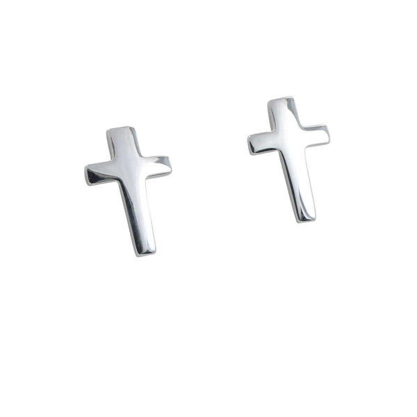 Cross Stud Earrings - Reeves & Reeves