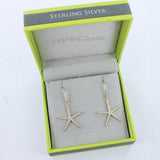 CZ Starfish Drop Earrings - Reeves & Reeves
