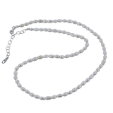 Dainty White Natural Pearl Necklace - Reeves & Reeves