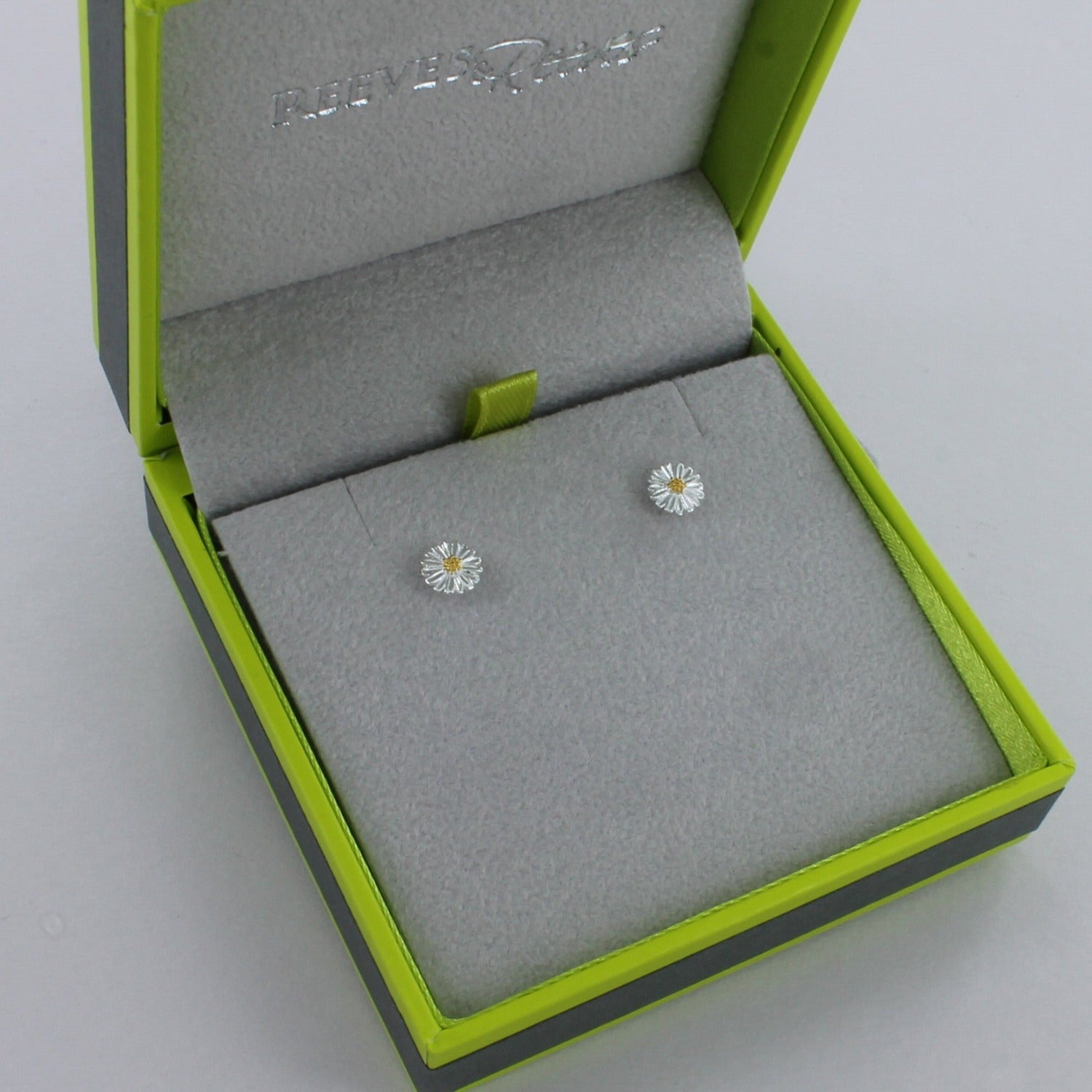 Daisy Sterling Silver Stud Earrings - Reeves & Reeves