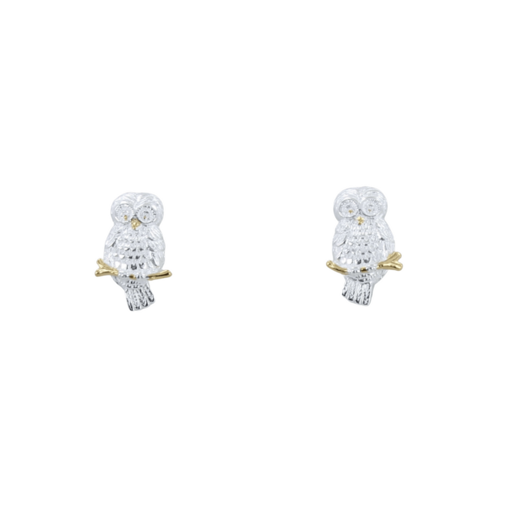 Owl Stud Earrings - Reeves & Reeves