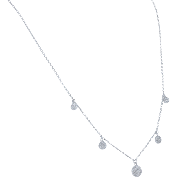 Dot and Sparkle Sterling Silver Necklace - Reeves & Reeves