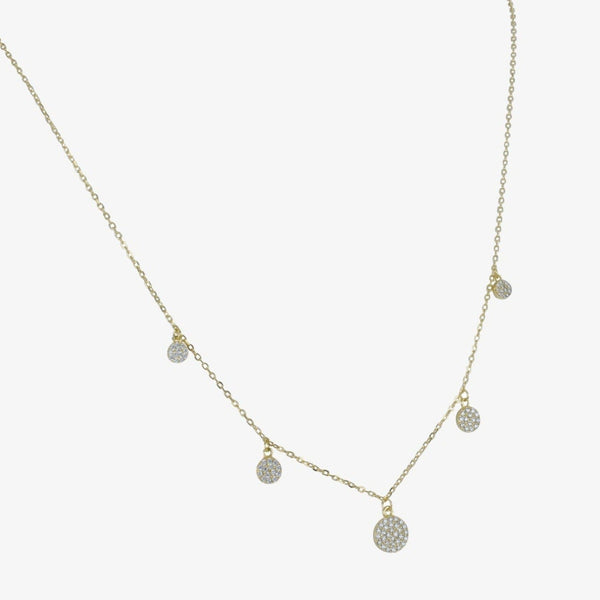Dot and Sparkle Sterling Silver Necklace - Reeves & Reeves