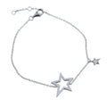 Duet Star Sterling Silver Adjustable Bracelet - Reeves & Reeves