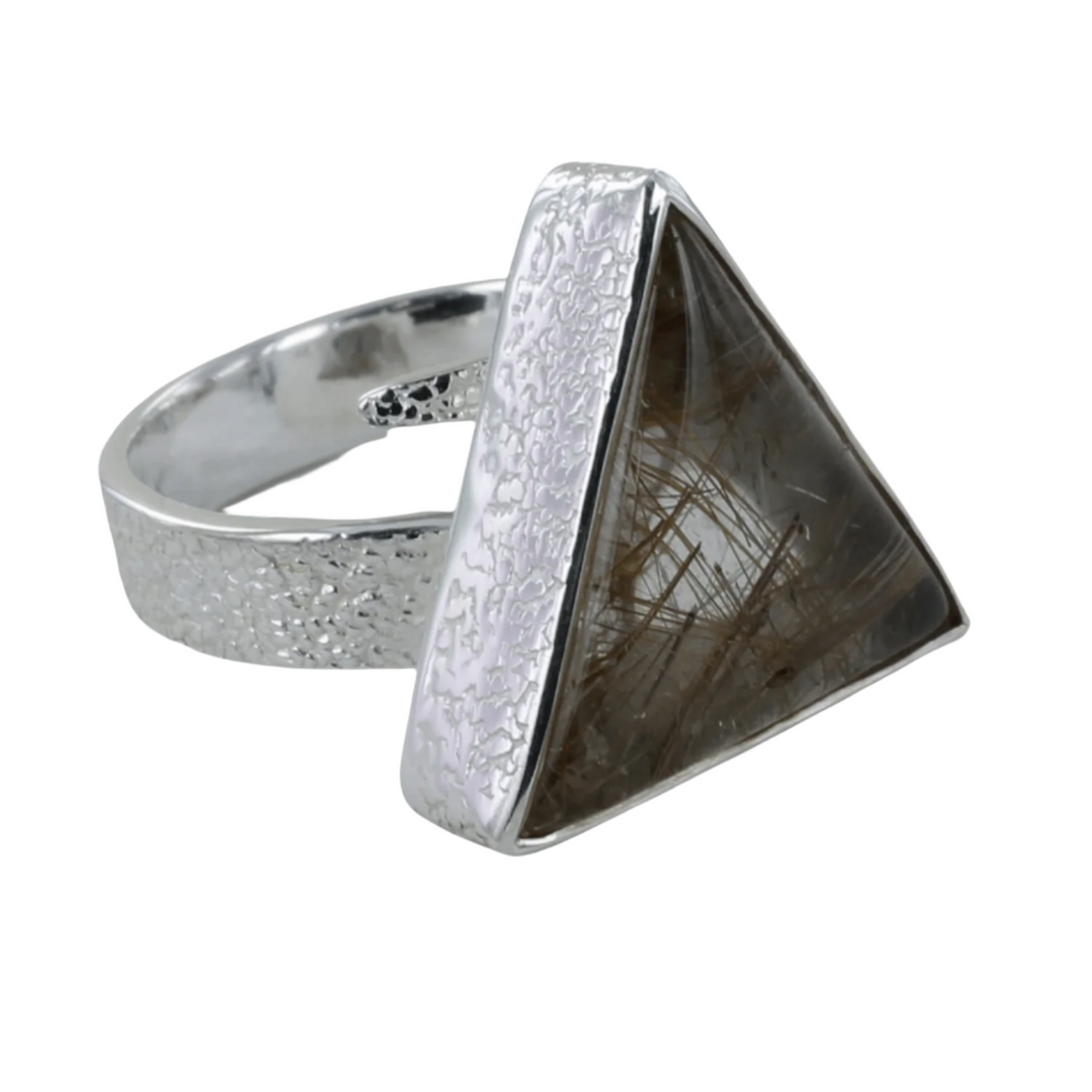 Exclusive Gold Routile Cocktail Rings - Reeves & Reeves