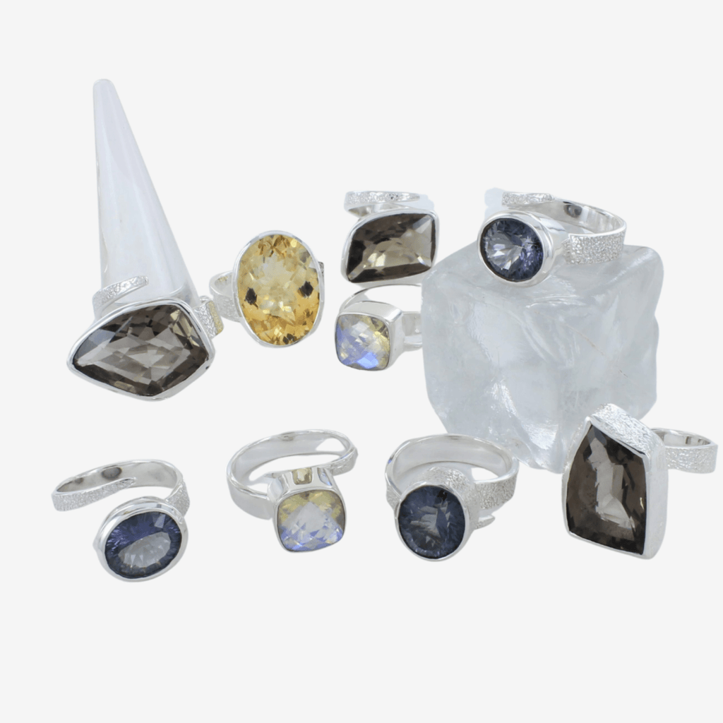 Exclusive Smokey Quartz Cocktail Rings - Reeves & Reeves