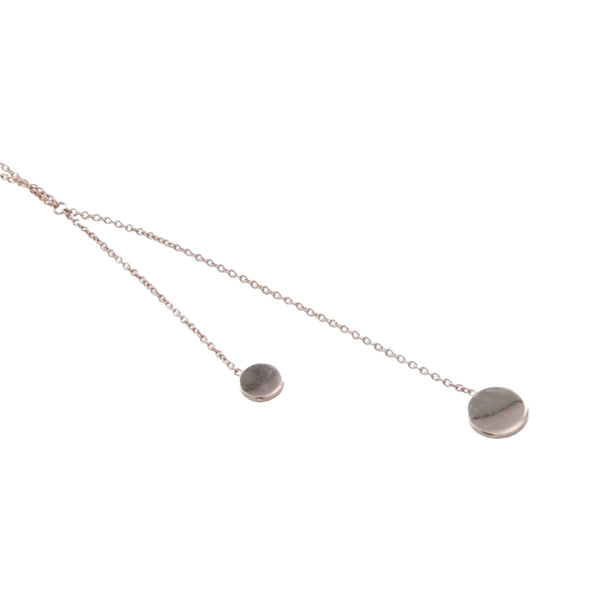 Falling Dot to Dot Necklace in Sterling Silver - Reeves & Reeves